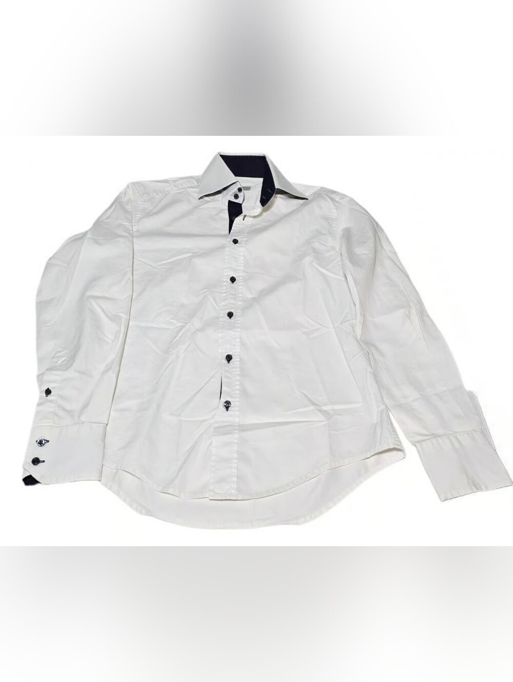 Bruce Field Double Retors White Button Up Dress Shirt